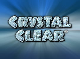 The Crystal Clear slot game logo.