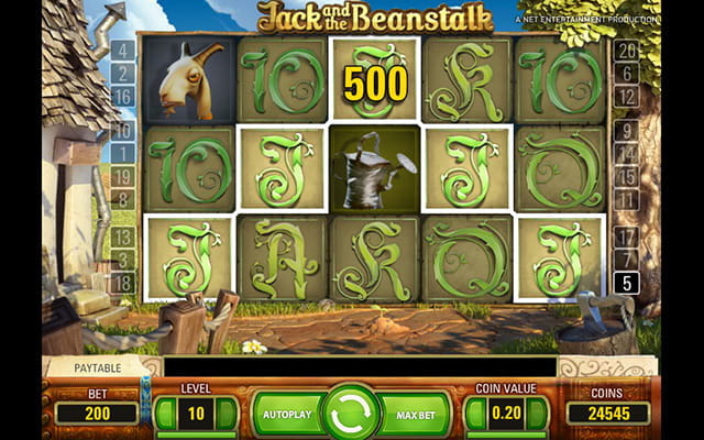A Jack and the Beanstalk themed slot