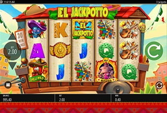 The mobile version of the slot El Jackpotto