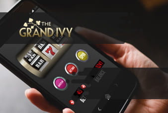 The Grand Ivy games lobby with scanable QR code