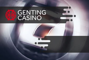 A QR code placed on top of a mobile slot game from Genting casino