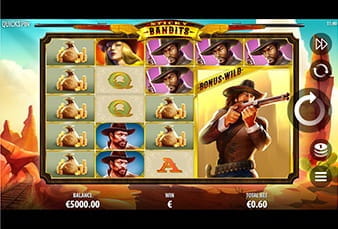 A mobile slot game Sticky Bandits from Guts Casino
