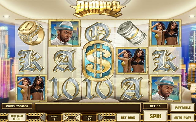 A preview of the slot game Pimped.
