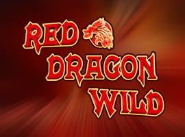 Red Dragon Wild slot game logo and demo prompt. 