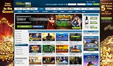 The Home Page of the William Hill Casino Website