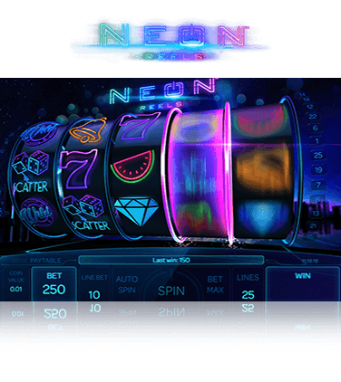 Neon Reels game in play mode