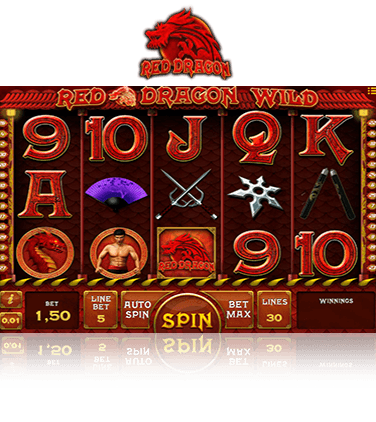 In-game view of Red Dragon Wild online slot