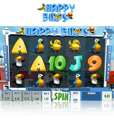 In-game view of Happy Birds online slot