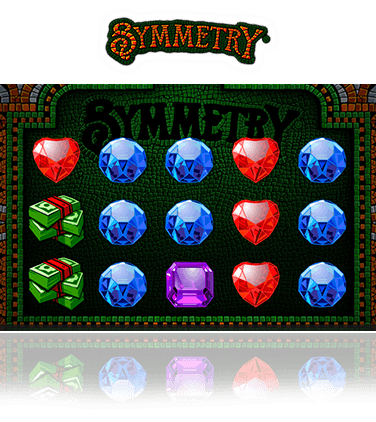The Symmetry slot game in action