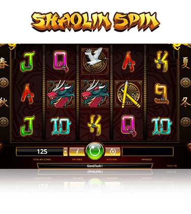 In-game action from Shaolin Spin slot