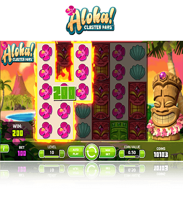 Aloha! Cluster Pays game