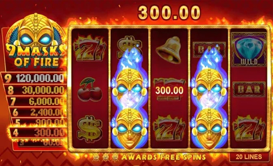 9 Masks of Fire Slot