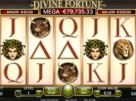 Divine Fortune video slot free online version for Michigan