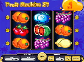 Fruit Machine 27 Video Slot Free Online Version for Country