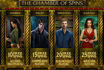 The Free Spins Bonus Round in Immortal Romance