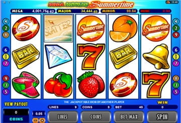 The Mega Moolah Summertime Version