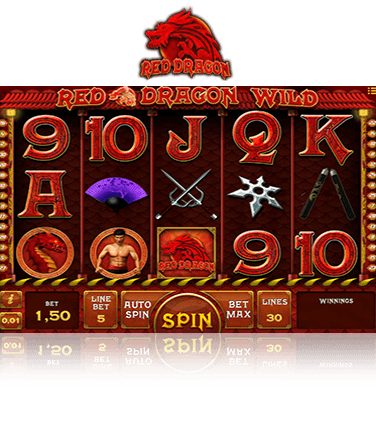 In-game view of Red Dragon Wild online slot